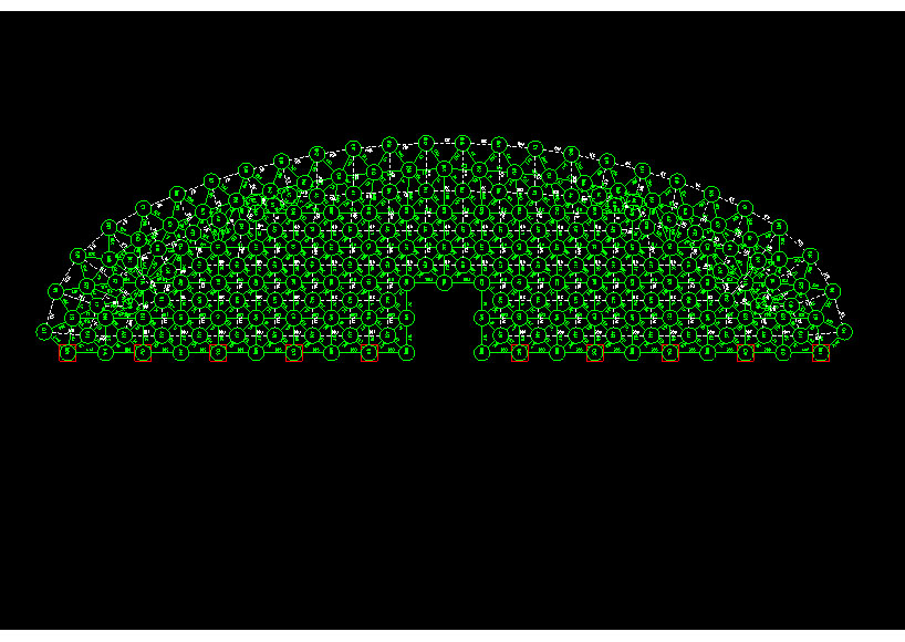 北海锡林浩特91跨，1000米长干煤棚网架设计