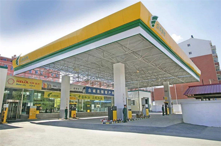 北海加气站钢结构网架案例7